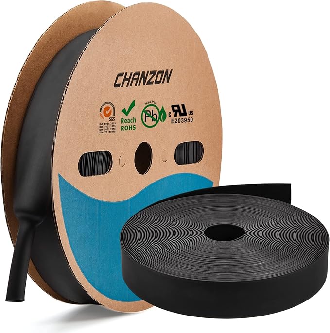 Chanzon 1pcs 25/32" 2:1 Heat Shrink Tubing 2:1 Ratio Black Polyolefin Sleeving - Image 8