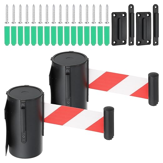 PATIKIL Fixed Wall Mount Retractable Belt Barrier by PATIKIL