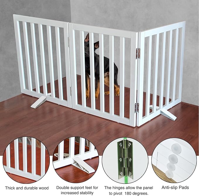 ZJSF Freestanding Indoor Dog Gate - Image 5