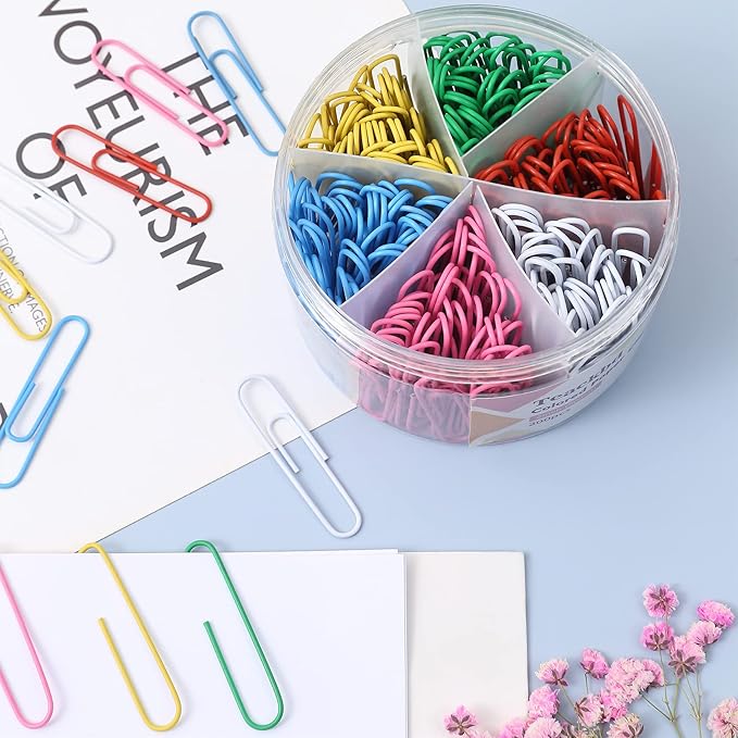 300 Pcs Colored Paper Clips, 2 Inch Assorted Color Paperclips, Large Vibrant - Image 4