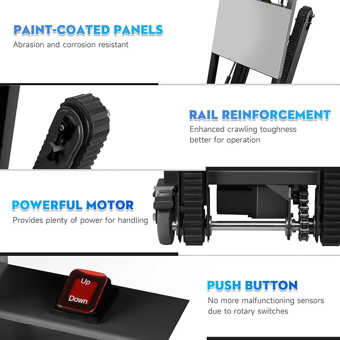 Electric Stair Climbing Dolly, 1250W Electric Stair Climbing Hand Truck - Image 4