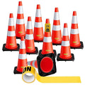 10 Pack 28 Inch Traffic Cones by CAMMOO