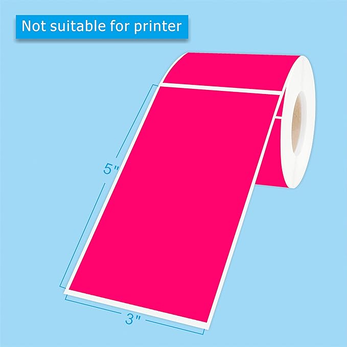 PARLAIM 3 x 5 inch Rectangle Sticker Labels Adhesive Color-Code Stickers - Image 2