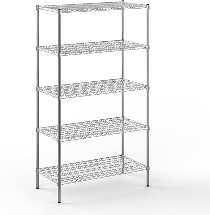 21" Deep x 42" Wide x 74" Height Wire Shelving Kit | 5-Tier | NSF Commercial by Regal+Altair
