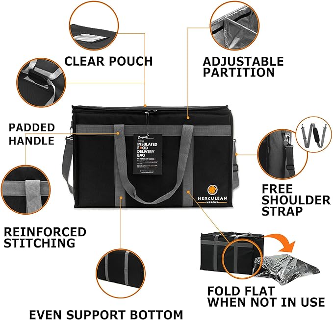 Herculean Premium Insulated Food Delivery Bag - Image 4