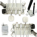 DeskBrick 2PK – Patented Non-Slip Steel-Weighted Desk Organizers & Cable by CordBrick