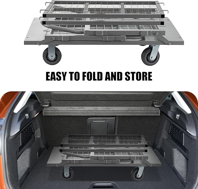 Platform Truck Cart with Cage, 5 in 1 Heavy Duty Platform Carts with Cage 2000 - Image 5