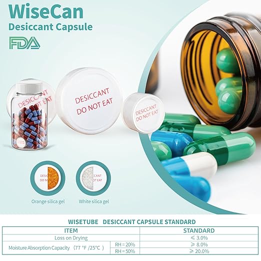 1 Gram 2000 Pack Silica Gel Desiccant Canister, Moisture Absorbers - Image 8