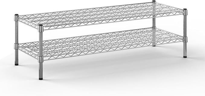 18" Deep x 48" Wide x 14" Height Wire Shelving Kit | 2-Tier | NSF Commercial by Regal+Altair