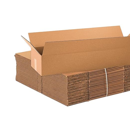 BOX USA Shipping Boxes 34"L x 10"W x 6"H 10-Pack Long Corrugated Boxes by BOXUSA