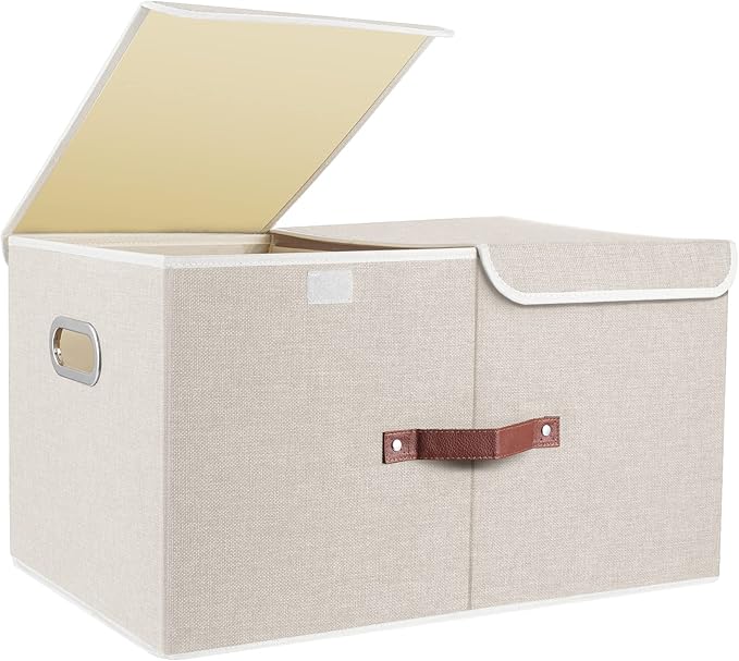TYEERS Extra Large Collapsible Storage Bins by StorageOrganization