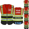 BeautyWill Custom Logo Safety Vest Class 2 High Visibility Reflective Vest by BeautyWill