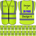 BeautyWill Custom Logo Safety Vest S, 4XL Personalized Safety Vest High by BeautyWill
