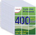 9 Pocket Page Protector, 400 Pack Trading Card Sleeve, Holds 7200 by SMELHA