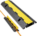 VEVOR Cable Protector Ramp, 1 Channel Heavy Duty 39.37'' Rubber Cord Hose Wire by VEVOR