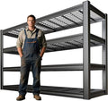 68" Wide Heavy Duty Garage Shelving Units, 4-Tier Deep Storage Shelves by SKZNSA