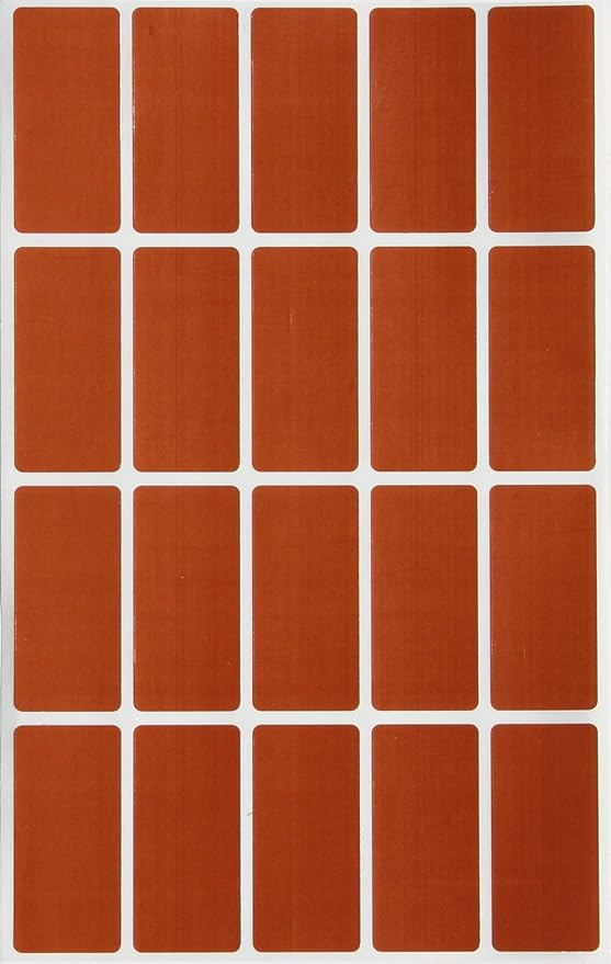 Royal Green Color Code Labels Rectangular 1.57 inch x 0.75 inch Brown Stickers by RoyalGreen