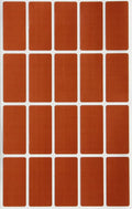 Royal Green Brown Rectangle Sticker 1.57 inch x 0.75 inch Rectangular Labels by RoyalGreen
