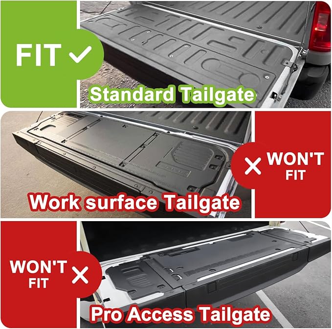 TripleAliners Compatible with Ford F-150 F150 2021-2025 2026 Tailgate Mat with - Image 7