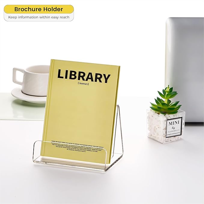 Acrylic Brochure Holder 5x6 Inch, Leaflets - Image 9