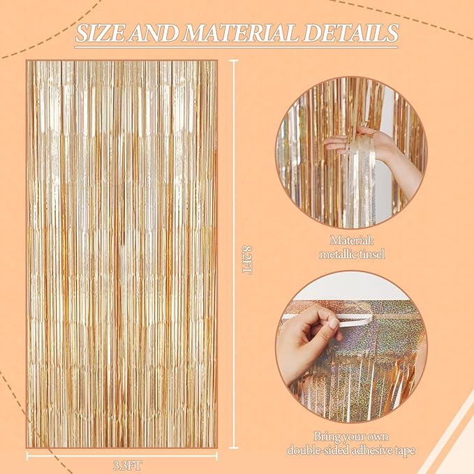 3 Pack Foil Fringe Backdrop - Image 3