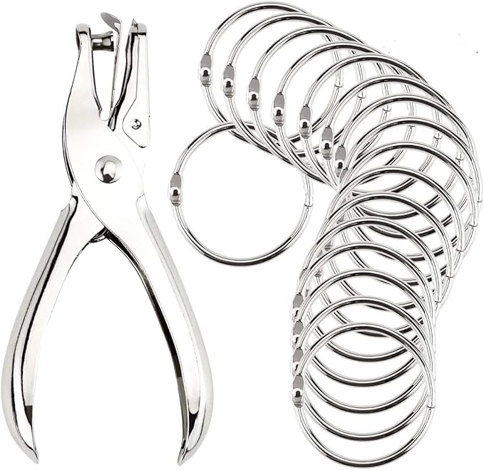 30 Pcs Book Rings 1.5 inch Nickel Plated Steel Binder Circles by Neworkg