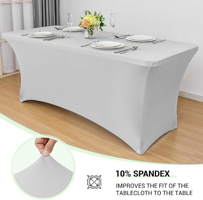 Obstal 6 Pack Stretch Spandex Table Covers - Image 2