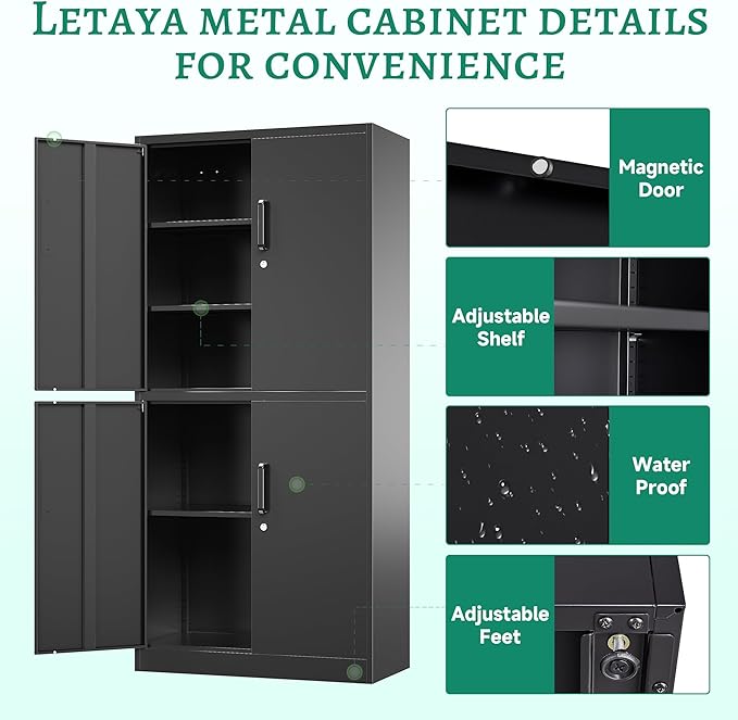 Letaya Metal Storage Cabinet - Image 7