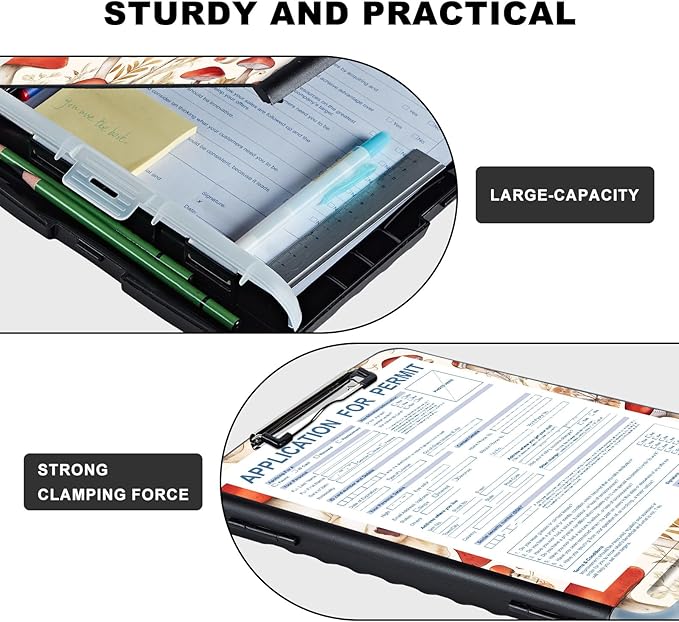 Heavy-Duty Plastic Storage Clipboard - Image 3
