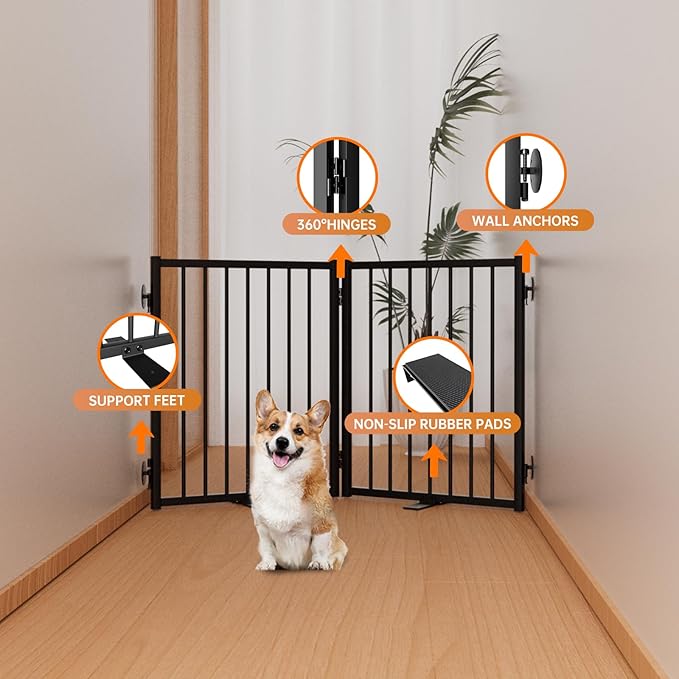 Full Metal Freestanding Dog Gate - Image 4