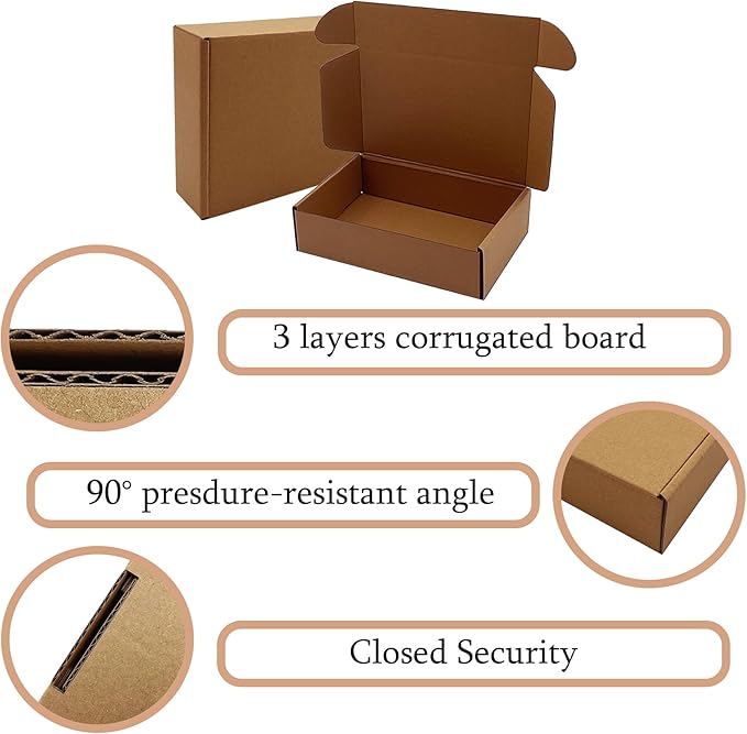 Shipping Boxes 8x5x2 inch 50 Pack - Image 3