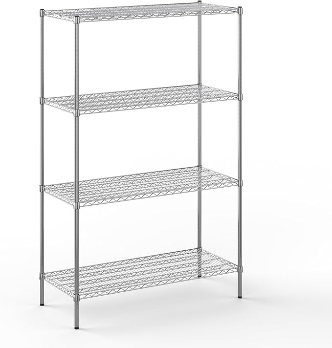 21" Deep x 48" Wide x 74" Height Wire Shelving Kit | 4-Tier | NSF Commercial by Regal+Altair