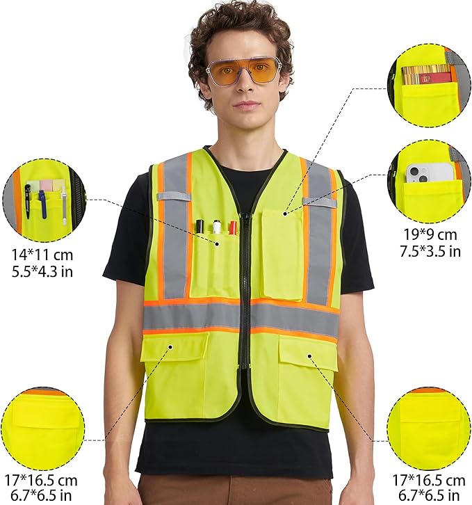 A-KSAFETY Custom High Visibility Reflective Safety Vest - Image 5