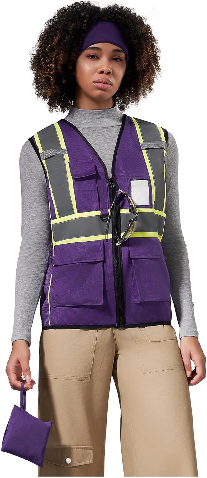 AYKRM Custom Logo Personalised Printed High Visibility Reflective 2 two tone - Image 4