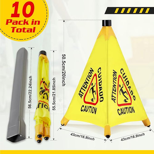 10 Pcs Pop up Wet Floor Sign - Image 2