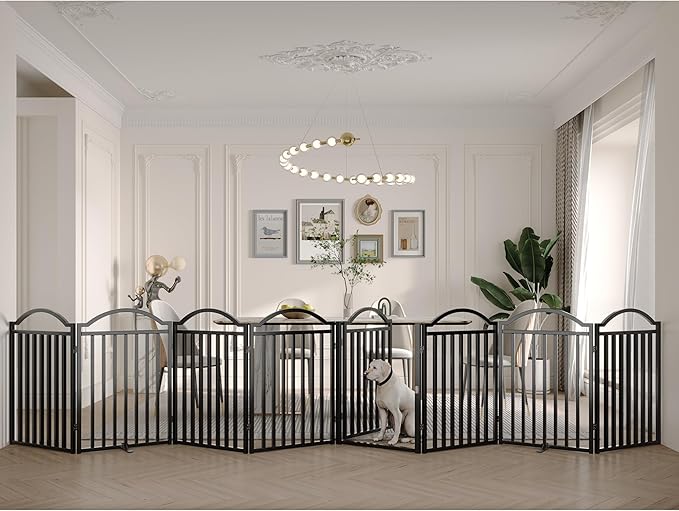 BHG Metal No-Assembly Freestanding Dog Gate by BHG
