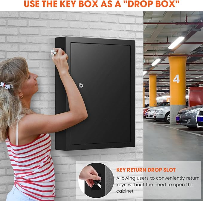150 Keys Cabinet Organizer Wall Mount, Heavy Duty Key Lock Box - Image 6
