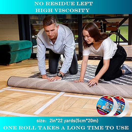 Double Sided Carpet Tape 2 in x 22 yd Heavy Duty - Image 4