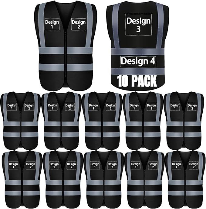 BeautyWill Custom Logo Safety Vest S, 4XL Personalized Safety Vest High by BeautyWill