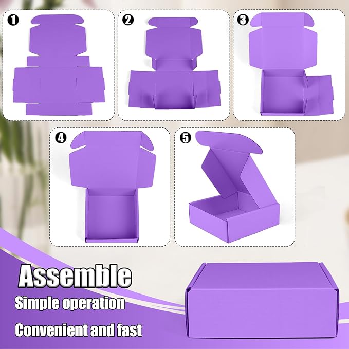 Small Shipping Boxes, 50 Pack Cardboard Box Corrugated Mailer Boxes Small - Image 4