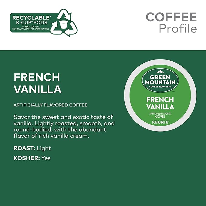 Green Mountain Coffee Roasters French Vanilla Keurig Single-Serve K-Cup pods - Image 3