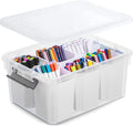 Citylife 17 QT Plastic Storage Bins Clear Storage Box by Unknown