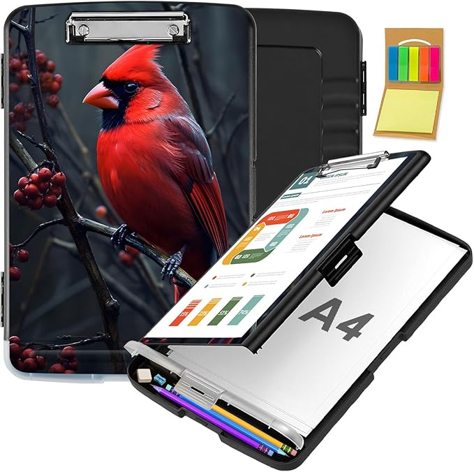 Clipboard with Storage, Office Supplies Nursing Clipboards Folder with Pen by CAPAUNVDA