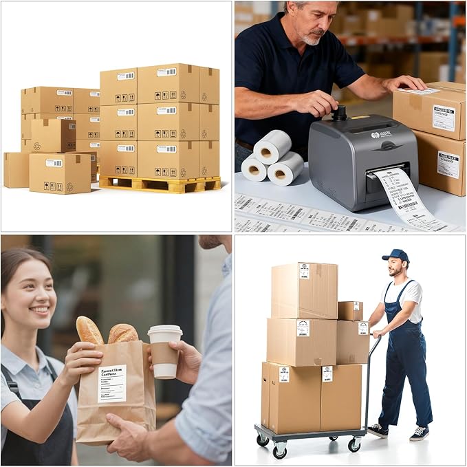 Sticky Thermal Receipt Paper 3 1/8" x 170' | 6 Rolls Linerless Wrinkle-Free - Image 3