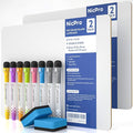 Nicpro Dry Erase Lap Board 9 x 12 inches 2 Pack Kid Double Sided Blank Small by Nicpro