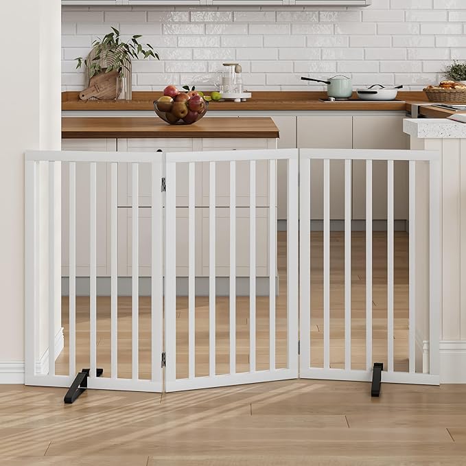 Dog Gate 32" Tall Freestanding Dog Gate by MinoKesper