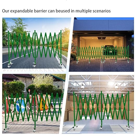 GYMTIME Industrial Expandable Metal Barricade, 16 Feet, Folding Security Gate - Image 7
