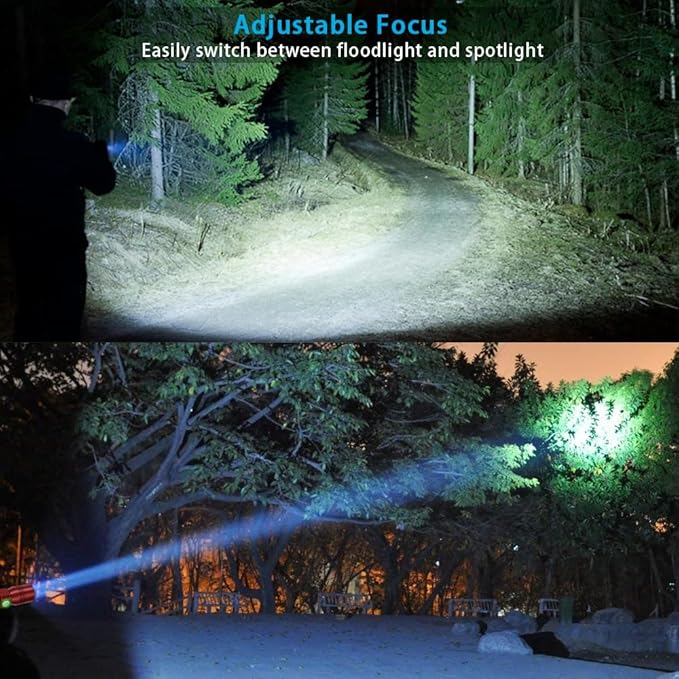 UV Flashlight Rechargeable, Waterproof LED Torch - Image 4