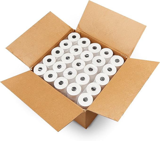 Thermal Paper Rolls 3-1/8 X 119 50 Rolls by WRBSUPPLY