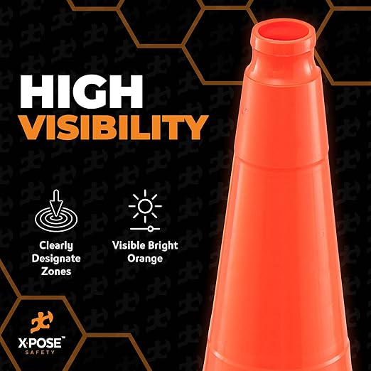 Xpose Safety 36 Inch Orange Traffic Cones, Kids and Construction - Image 6
